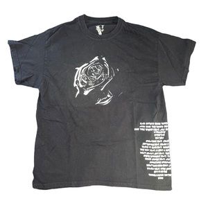 Vlone Pop Smoke Shoot For The Stars Aim For The Moon Black Tee